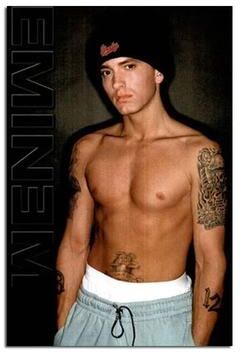 Uplift Treasures Eminem Rap Star Canvas Poster Wall Art 13 15.75 23.62 In Noframe