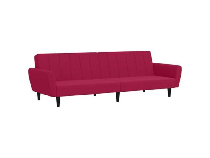 Todiikf Schlafsofa 2-Sitzer Weinrot Samt Klappbar Couch Bett 220x100 cm Vielseitige 2-in-1 Samtcouch mit Bettfunktion und Holzrahmen fuer Wohnzimmer, Studentenzimmer oder Studio.