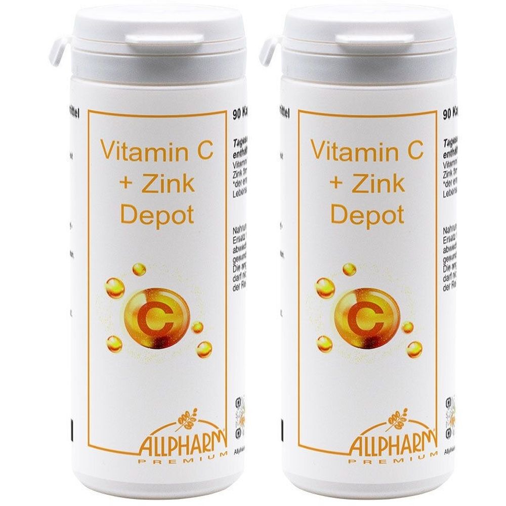 Vitamin C 300+Zink Langzeitkapseln 2x 2x90 St Kapseln