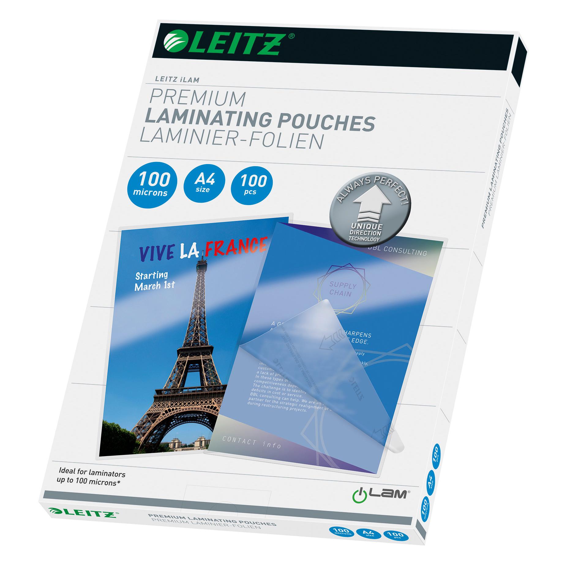 Leitz Laminierfolie (A4, 100 Stk., 80 µm) (7478-00-00)
