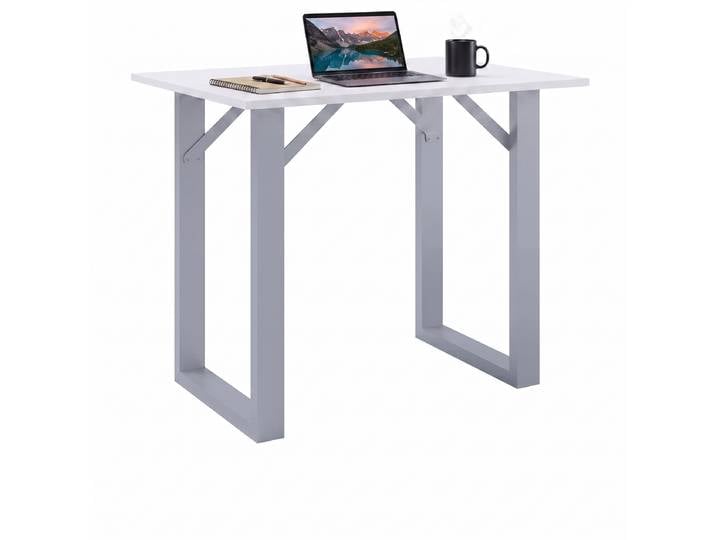 Bartisch VCM Holz Bartisch Stehtisch Tisch Tresen Xona 110x50cm , weiß (silber, weiß), B:110cm T:50cm, Tische, Bartisch