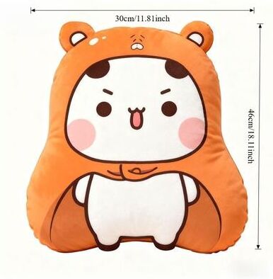 Friendly Fresh Finds Cute Panda Plush Pillow Soft Bubu Dudu Bear Throw Cushion For Kids & Adults b