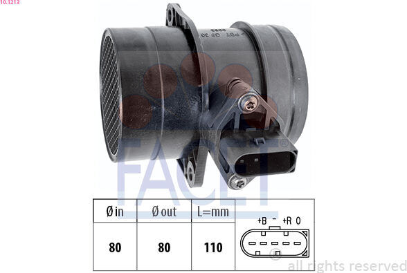 Facet Luftmassenmesser 101213 Für Vw