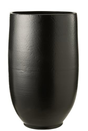 J-Line Ying vaas, keramiek, zwart, Hoogte: 90 cm