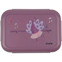 Trixie Baby Lunchbox mit Klickverschluss Ballerina Pfau, Lunchbox, Mehrfarbig