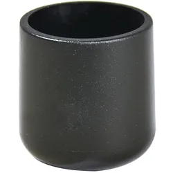 WAGNER Kappen für Stahlrohr rund 4tlg. - Ø 19/25 x 28 mm, Abrieb 7 mm, Kunststoff schwarz - 15061999
