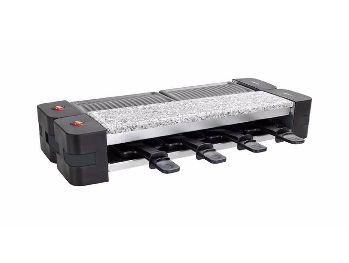 Nouvel Raclette Multi 1200W Raclette Grill – Raclette Ofen/Raclette Grill – schwarz / grau