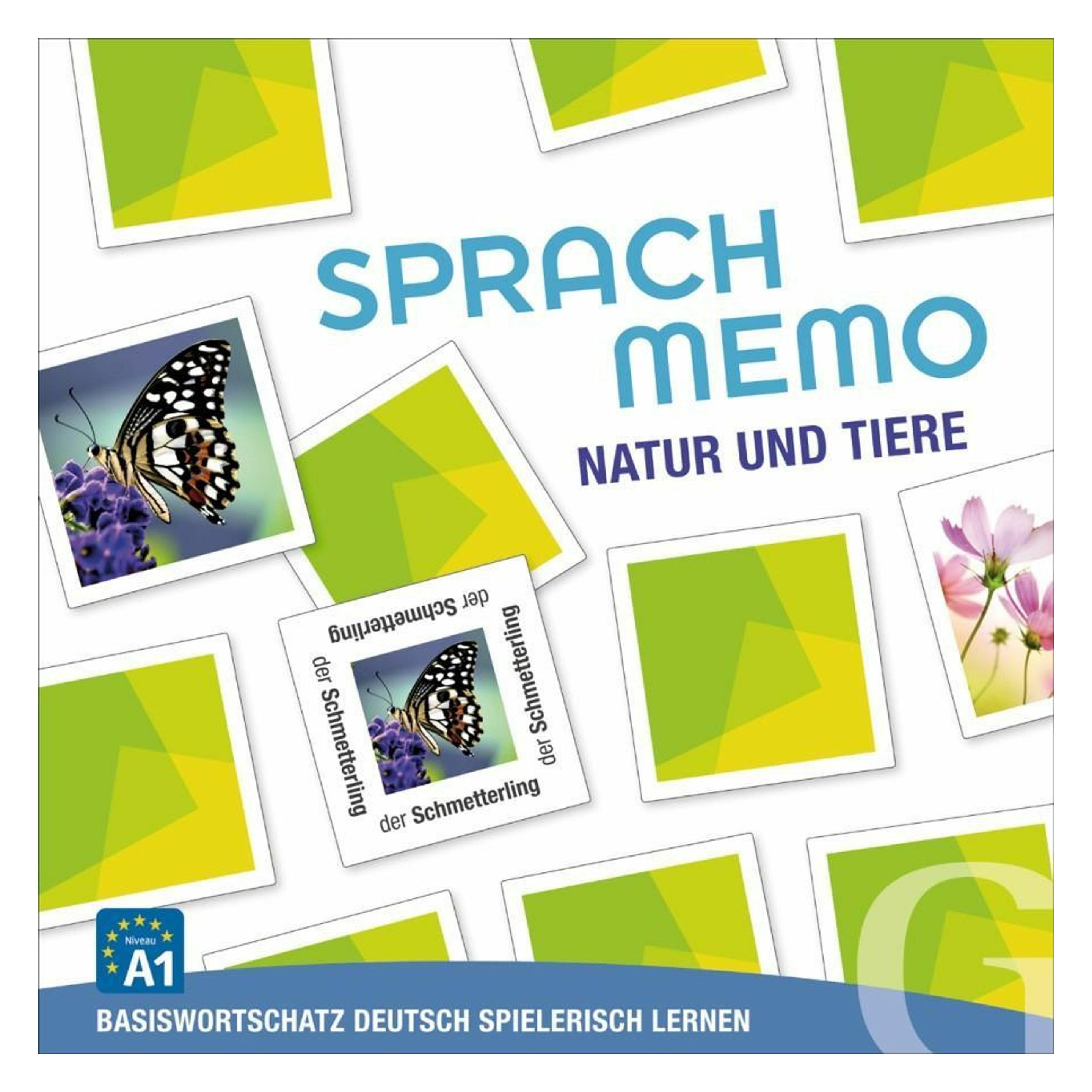 Hueber Sprachmemo Deutsch: Natur und Tiere (Spiel) (Deutsch, Grubbe Media, 2017) (42800491)