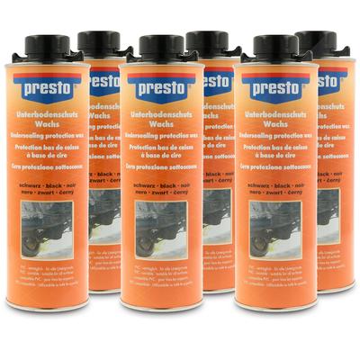 Presto 6x 1 L Unterbodenschutz auf Wachsbasis schwarz [Hersteller-Nr. 690211]
