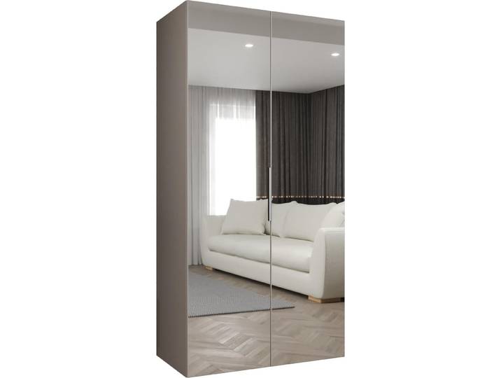 MEBLE KRYSPOL, Kleiderschrank, Schrank 100 cmx202x52, Kaschmir, Kaschmir