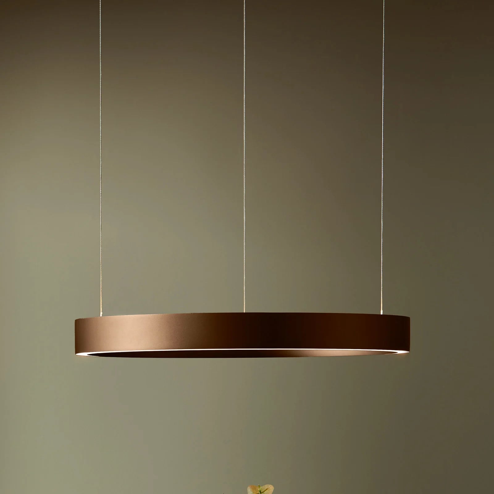 Loom Design Velora LED hanglamp karamelbruin Ø60cm dimbaar