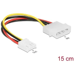DELOCK Stromkabel Molex ST 4pin -> Floppy 4Pin BU 15cm