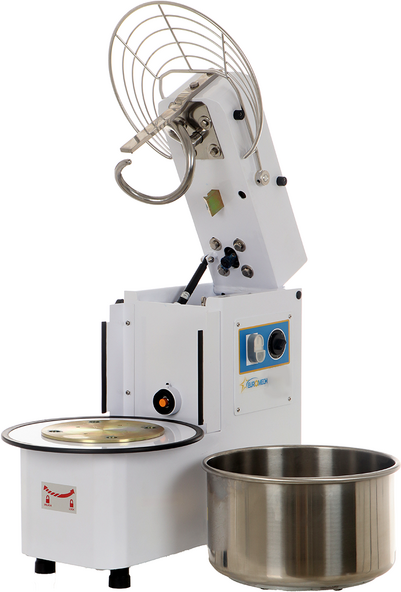 EuroMech ETR 20 - Pétrin à spirale à tête basculante capacité de 18Kg - Triphasé