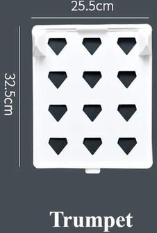 Uplift Treasures Folding Clothes Organizer Boards Set For Tidy Wardrobe trumpet