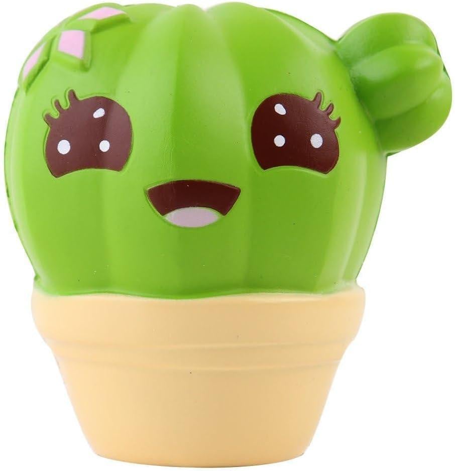 oCreon Cactus Squishy Anti Stress Knijpspeelgoed met Geur - Groot Formaat