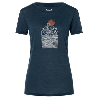 super.natural - Women's Preikestolen Cliffs Tee - Merinoshirt Gr XL blau