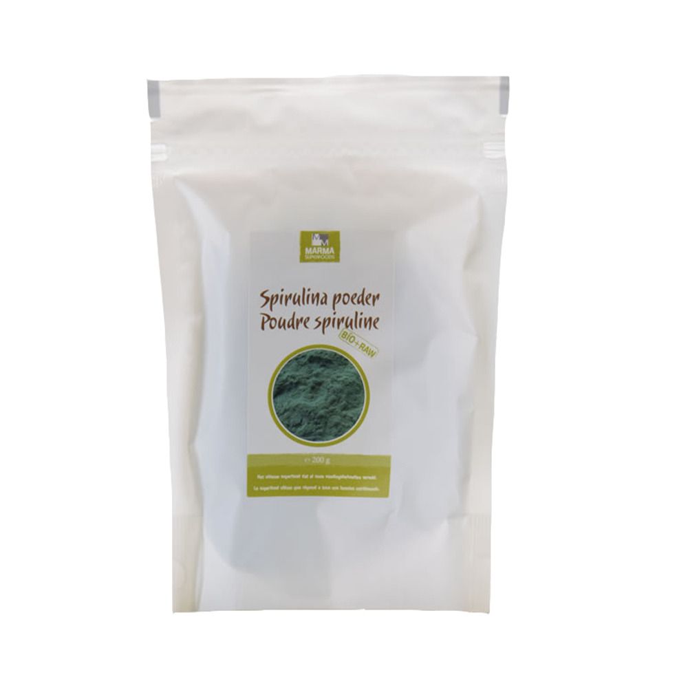 Marma Nutribel Spirulina poeder bio & raw 200g 200 g Puder