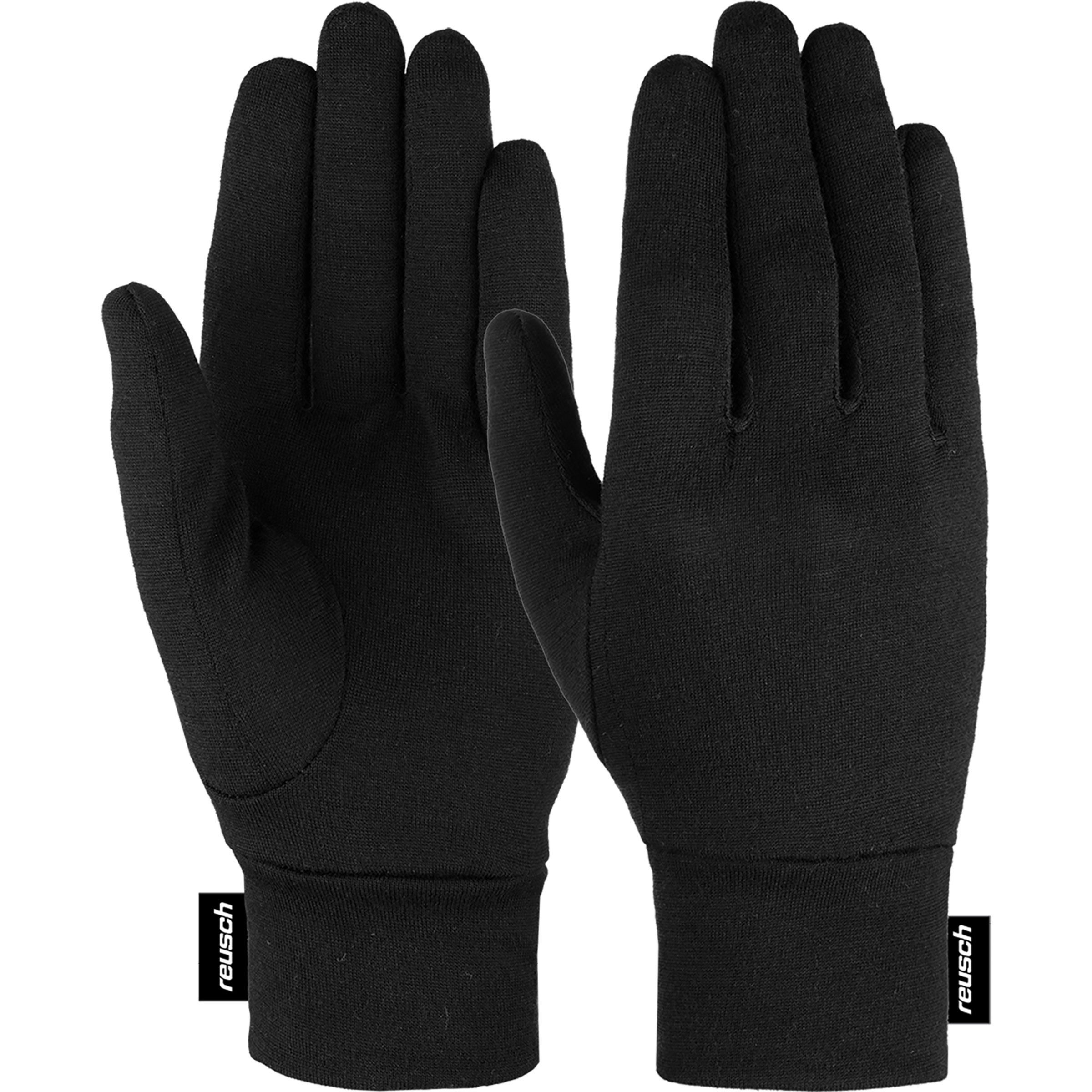 Reusch Merino Wool Conductive Fingerhandschuhe schwarz Größe 9 Trekking Hautfreundlich Merinowolle
