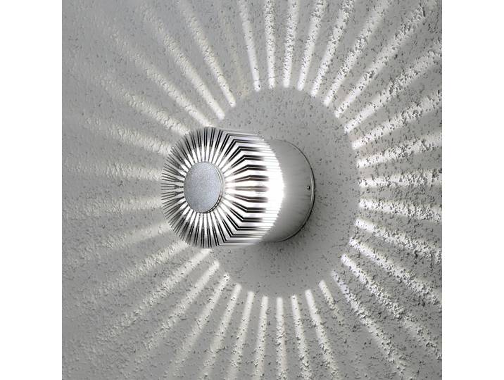 Applique extérieure LED Ø 9cm Argenté