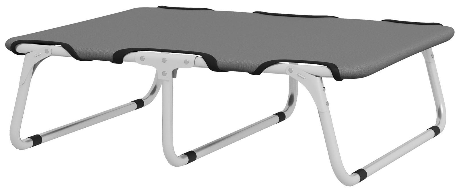 PawHut Opvouwbaar Hondenbed Grijs, Robuust en Comfortabel Oxford Polyester 600D, B/D/H: 71 x 58 x 20 cm