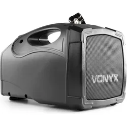 Vonyx PA-System ST014 (Aktiv, 1x 30 W), PA Lautsprecher, Schwarz