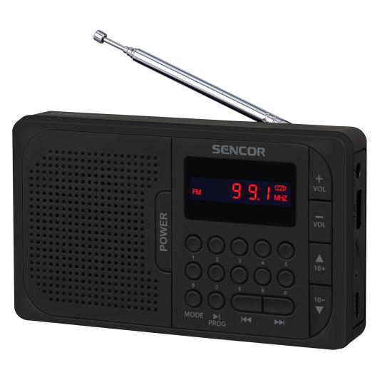 Sencor Radio SRD 216 BK Radio SRD 216 BK (8590669391271) (DAB+, FM, Bluetooth) (SRD 216 BK)