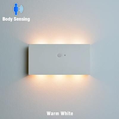 Uplift Picks Walnut Motion Sensor Rechargeable Wall Light white (3000k)