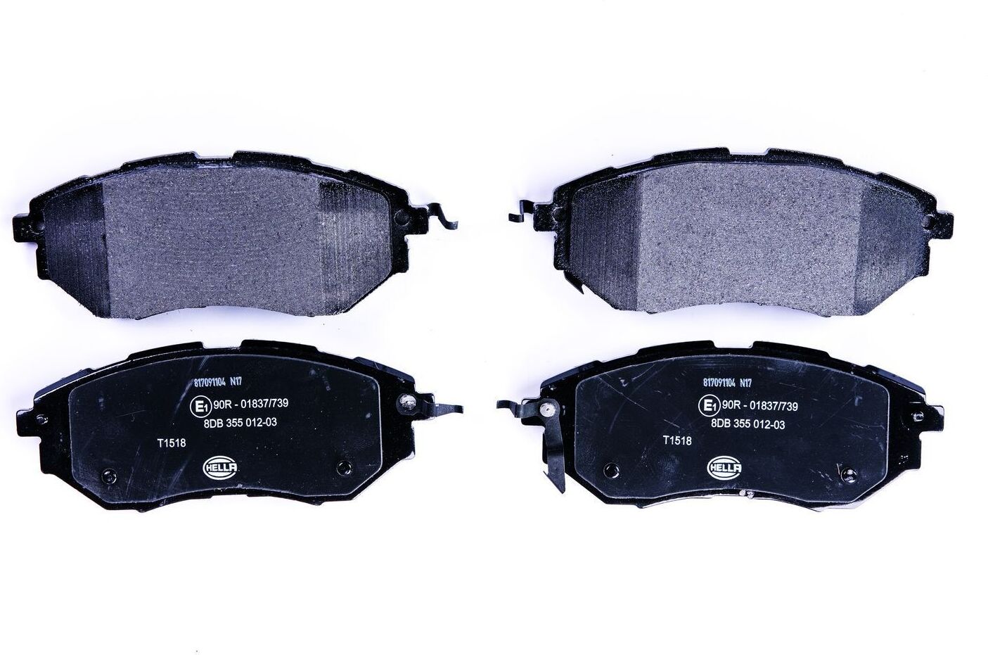 HELLA 8DB 355 012-031 Brake pad set