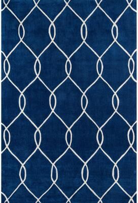 Momeni Bliss Hand Tufted Polyester Contemporary Geometric Area Rug.