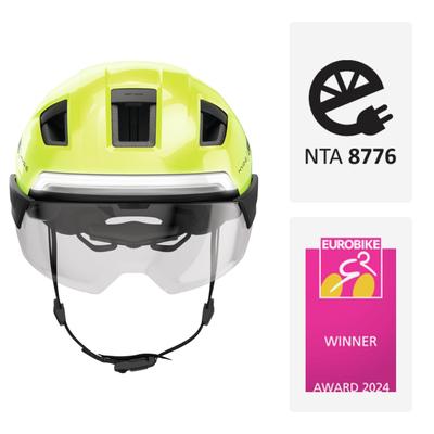 Fahrradhelm ABUS "HYP-E BL.ACE" Gr. S, gelb (gelb (signal gelb)), Helme, S Kopfumfang: 51cm - 55cm