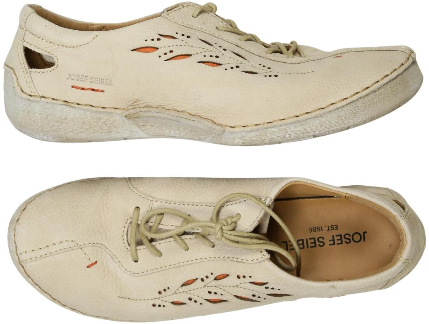 Josef Seibel Damen Halbschuh, Beige, Gr. EU 41, Leder - Second Hand