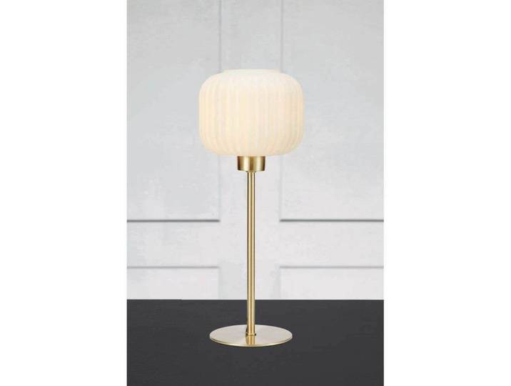 Sober Lampe de Table Small Brushed Brass/White - Markslöjd - Salon / séjour - Verre