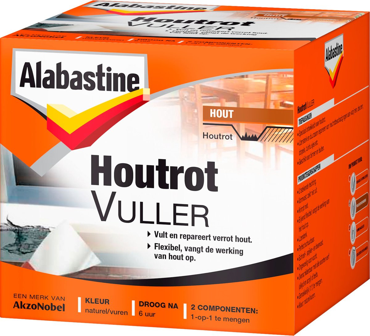 Alabastine houtrotvuller - 1 kg