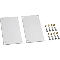 Hager DABA5008069016 Endstück aus Stahlblech zu Deckenanschlussbahn DABA 50x80mm verkehrsweiß