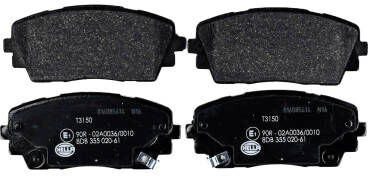 HELLA 8DB 355 020-611 Brake pad set