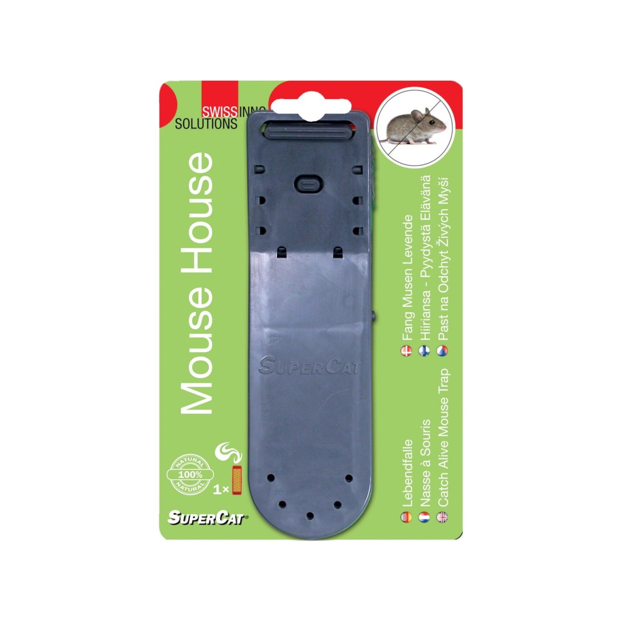 SWISSINNO Lebendfalle Mausehaus inkl. Köder SuperCat Solution (1 080 035)
