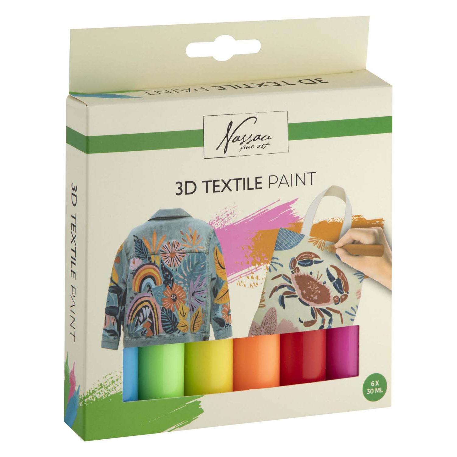 Nassau - 3D Textile Paint Set - Glitter (8715427177205)