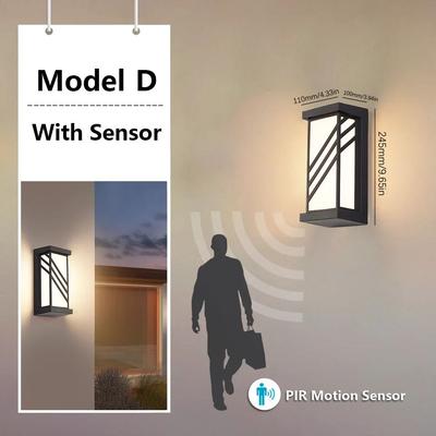 Inspire Curations LumiGuard Waterproof Outdoor Motion Sensor Wall Light 16W 30W md With Sensor