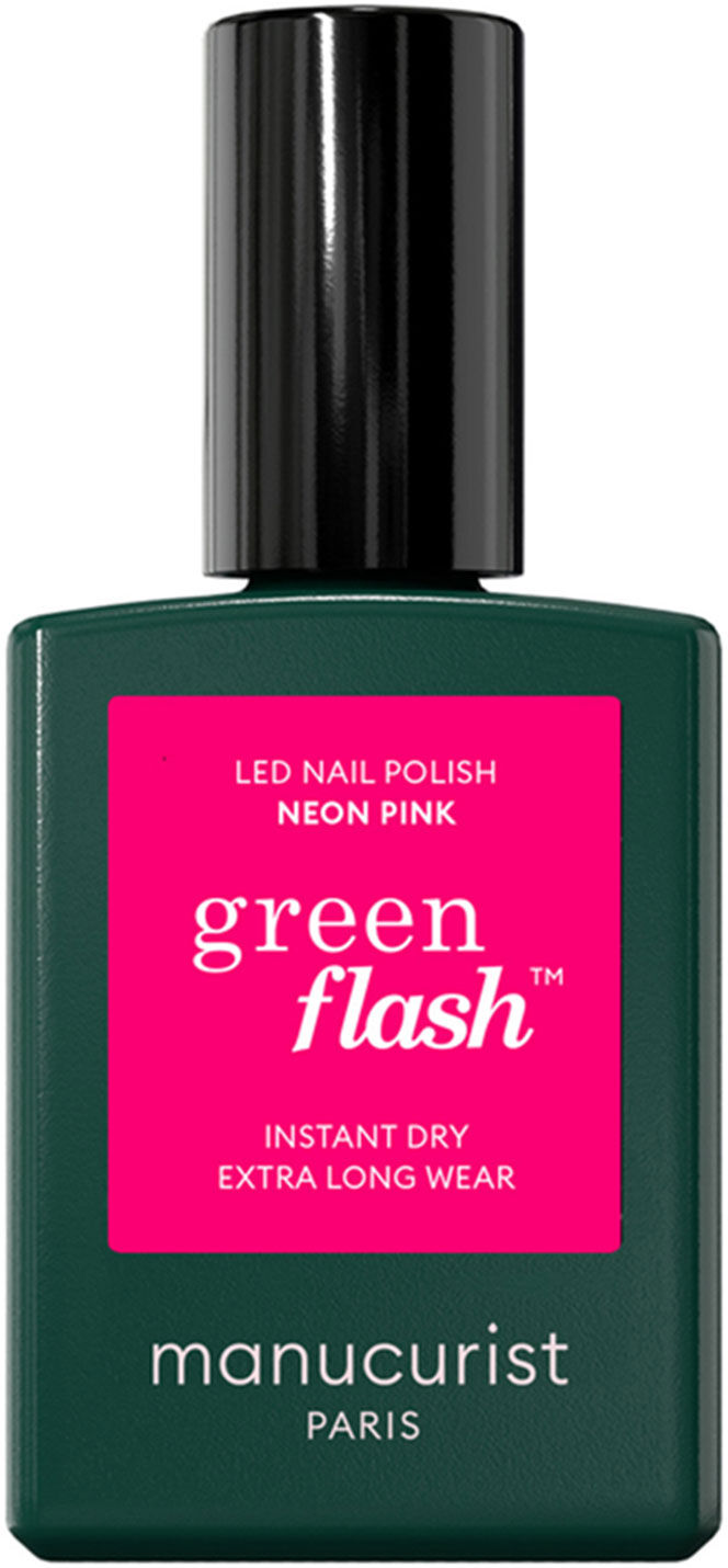 MANUCURIST Green Flash Led Nail Polish Neon Pink 15ml