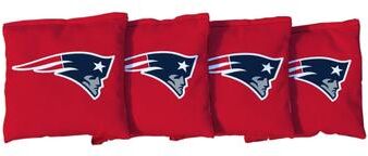 Skip's Garage New England Patriots NFL Football Red Cornhole Bags