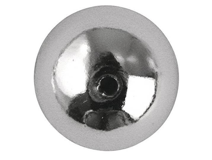 Rayher 1630422 plastic ronde kralen, 6 mm ø, zilver