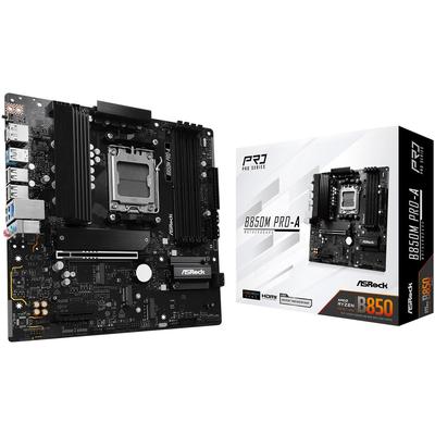 ASROCK Mainboard "B850M Pro-A", schwarz, B:5,8cm H:29,8cm T:26,5cm, Mainboards