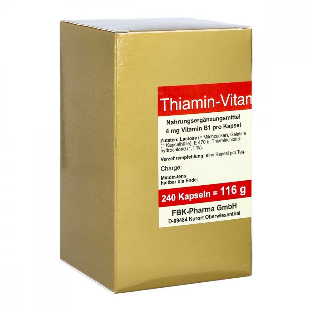 FBK-Pharma GmbH Thiamin Kapseln Vitamin B1 00574095