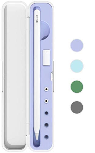 Meowster Opbergdoos met deksel voor Apple Pencil 1e en 2e generatie - Paars