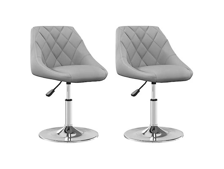 KDVXBCQJH 2er Set Esszimmerstühle Drehbar Höhenverstellbar Samt Moderne Polsterstühle mit Samtbezug und verchromtem Stahlfuß für Essen, Küche und Wohnraum. Stufenlos anpassbar.
