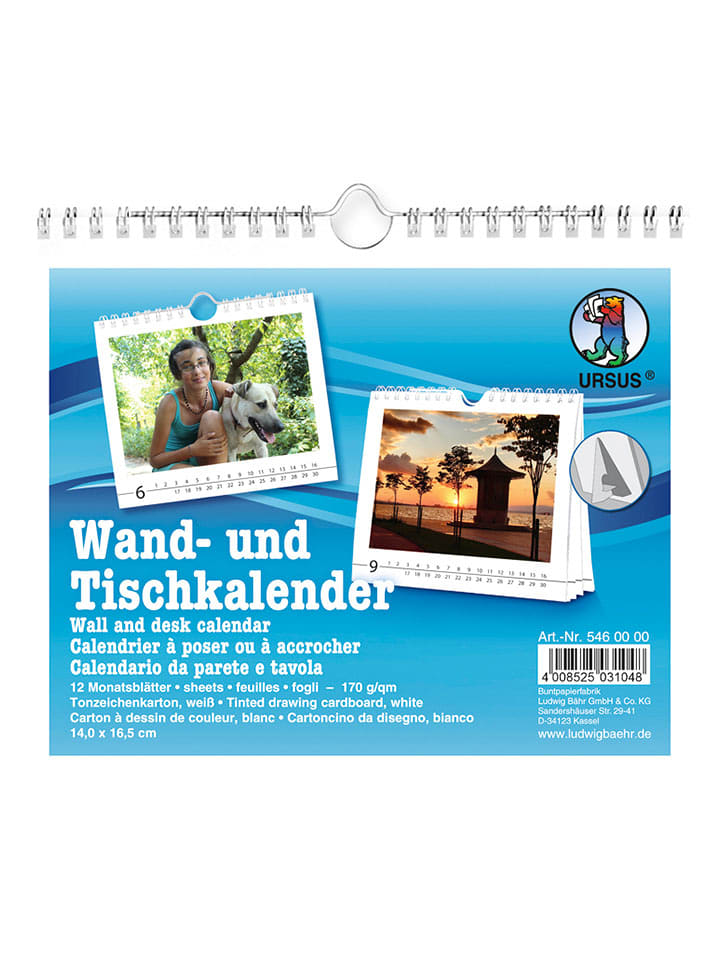 URSUS Wand- & Tischkalender in Bunt - onesize