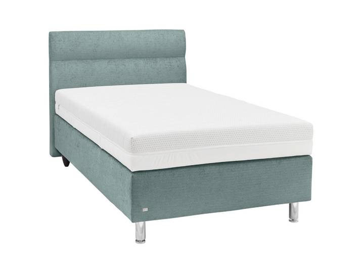 RUF Betten Boxspringbett, Petrol, H3, 7-Zonen, Höhe ca. 22 cm, 120x200 cm, gepolstertes Kopfteil, in verschiedenen Größen erhältlich, Schlafzimmer, Betten, Boxspringbetten