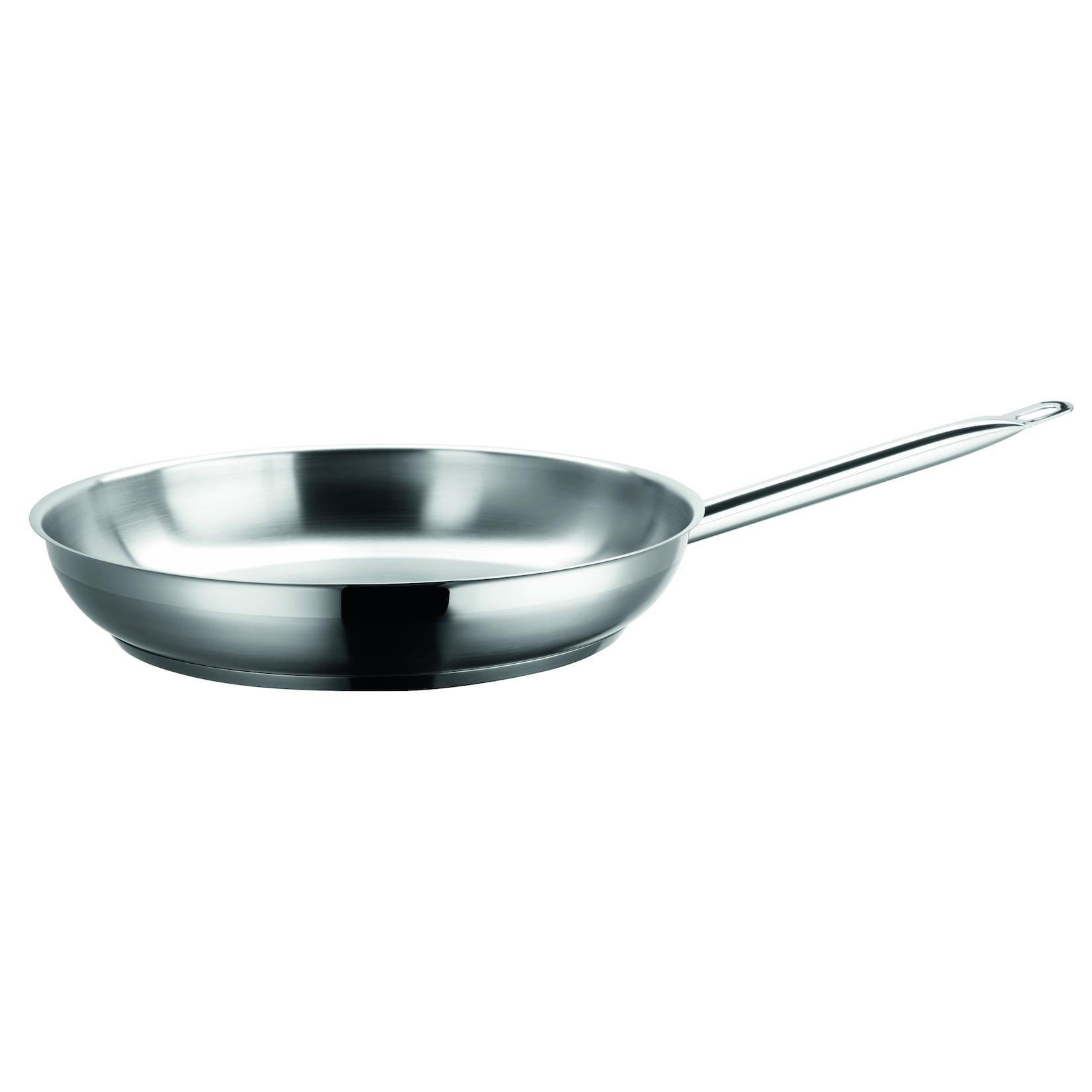 Mäser Bratpfanne Edelstahl PROFESSIONAL I Silberfarben