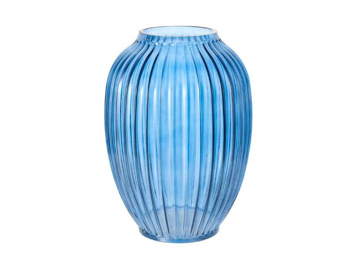 Glasvase blau h28cm