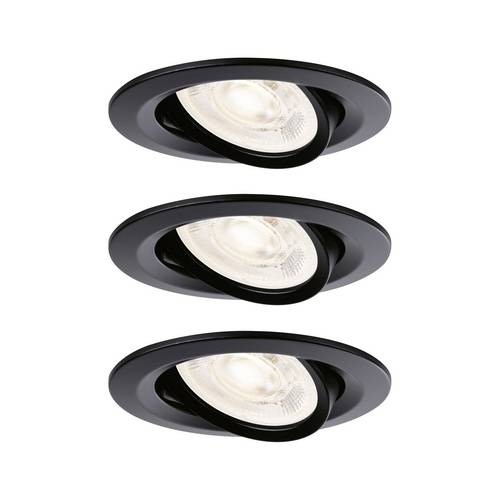 Paulmann 92418 Nova LED-Einbauleuchte GU10 4.9W Schwarz (matt)
